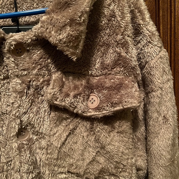 BRAND NEW MENS TRENDY FUZZY SHERPA JACKET - Picture 9 of 11